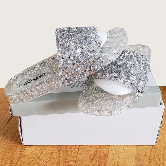 Weeboo Jelly Glitter Sandals NEW - Picture 2 of 9